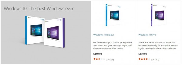 微软开始以9.99起销售Windows 10