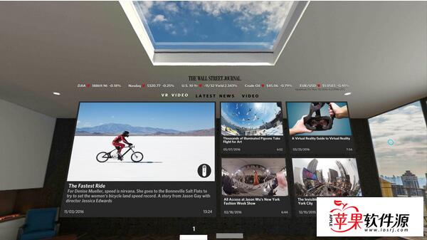 华尔街日报联合建筑公司发布虚拟现实新闻阅读APP