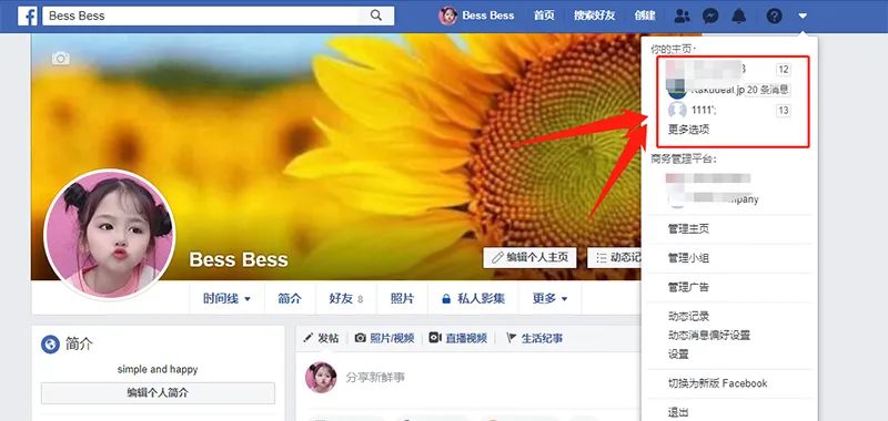 如何为Facebook公司主页授权？各个主要人员的权限都是什么呢？