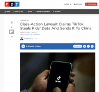 TikTok遭美国用户集体诉讼 恐面临天价和解金