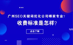 广州SEO关键词优化公司哪家专业？收费标准是怎样？