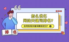 怎么优化网站关键词排名？如何实现关键词精准定位？