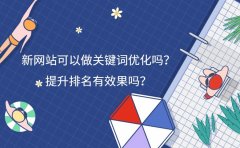 新网站可以做关键词优化吗？提升排名有效果吗？