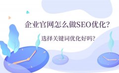 企业官网怎么做SEO优化？选择关键词优化好吗？