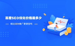 百度SEO优化价格是多少？相比SEM推广更便宜吗？