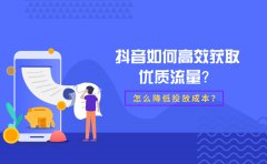 如何高效获取抖音流量及降低抖音投放成本？这些方面你要了解下