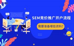 SEM竞价推广开户流程是怎样？需要准备哪些资料？