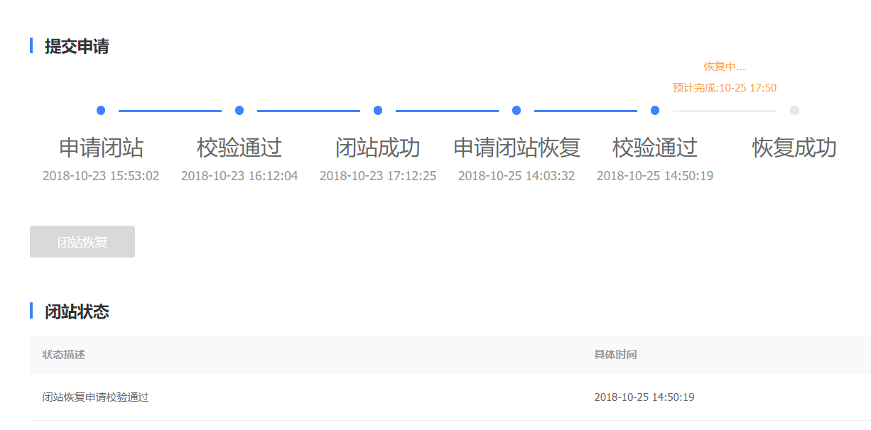 网站停机关站后的503状态码与闭站保护