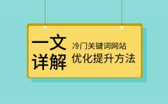 一文详解冷门的关键词网站优化提升的方法