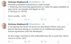 消息称苹果、谷歌可能出手：让TikTok和微信下架