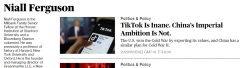 被吓傻了？前哈佛教授称TikTok是中国报复西方的鸦片
