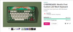 李楠创业首款产品上线众筹：灵感来自Cybertruck的LED键盘、2850