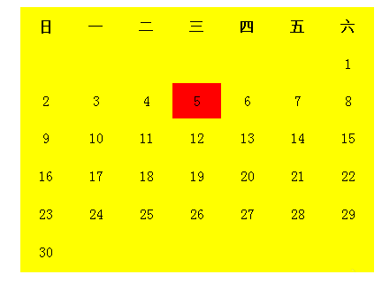 使用Dreamweaver制作日历HTML模板图文教程