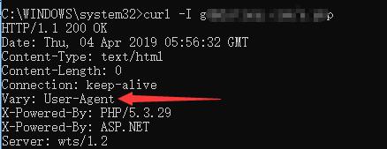 如何给网站添加Vary HTTP标头 手机站代码适配