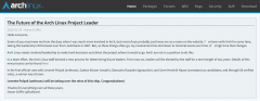 Arch Linux 选出了新的项目领导人 Levente Polyak