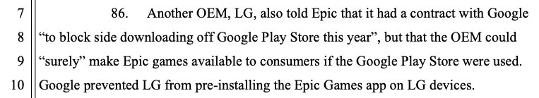 Epic：除下架游戏外，谷歌还勒令一加和LG拒绝预装《堡垒之夜》等内容