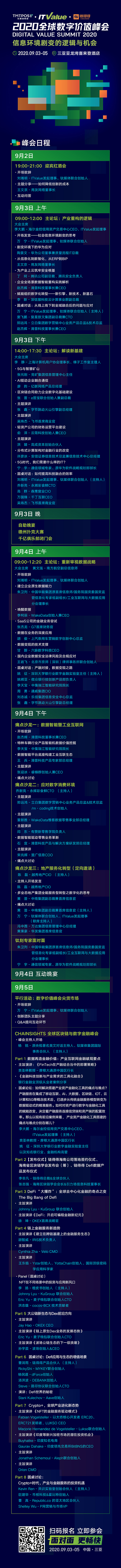 倒计时3天！疫情之后的第一场面对面，你应该留给2020全球数字价值峰会