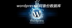 wordpress如何对数据库备份