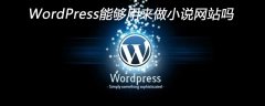 WordPress能够用来做小说网站吗