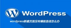 wordpress新建页面没有模板选项怎么办