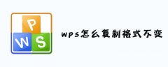 wps怎么复制格式不变？