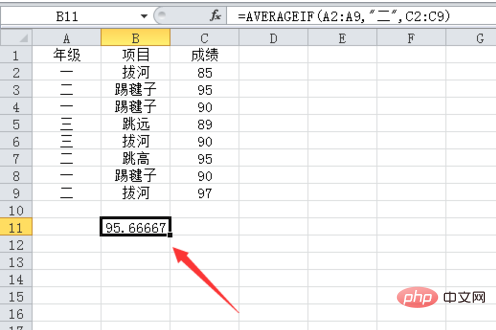 averageif函数的使用方法