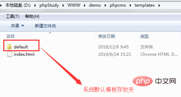 phpcms如何使用新模板