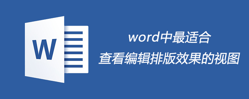 word中最适合查看编辑排版效果的视图是什么