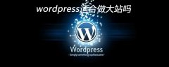 wordpress适合做大站吗