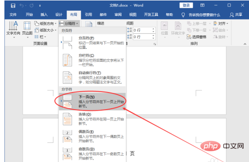 如何从某一页开始编页码