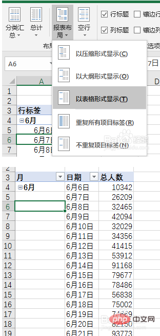 数据透视表转换成表格的方法