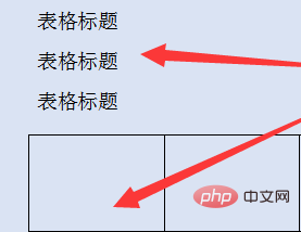 word中标题跳到表格下方