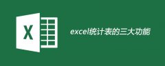 excel表格的三大功能