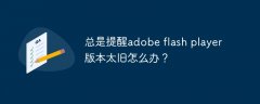 adobe flash player版本太旧怎么办？