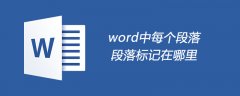 word中每个段落的段落标记在哪里