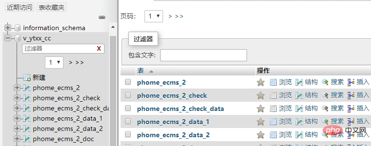 帝国cms附表如何分表