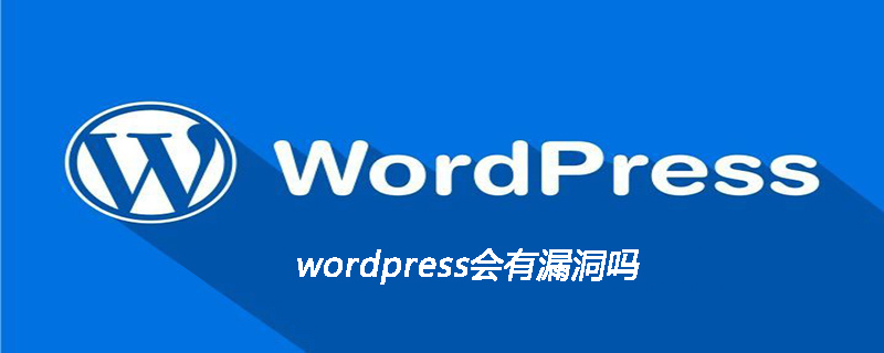 wordpress会有漏洞吗