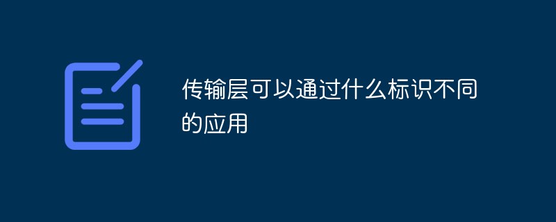 传输层可以通过什么标识不同的应用