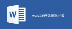 word文档里保留两位小数的方法