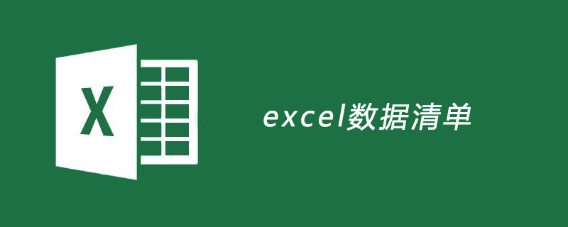 excel数据清单