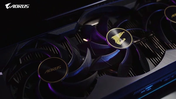 AORUS GeForce RTX 30显卡预告：零死角散热、LCD屏幕吸睛