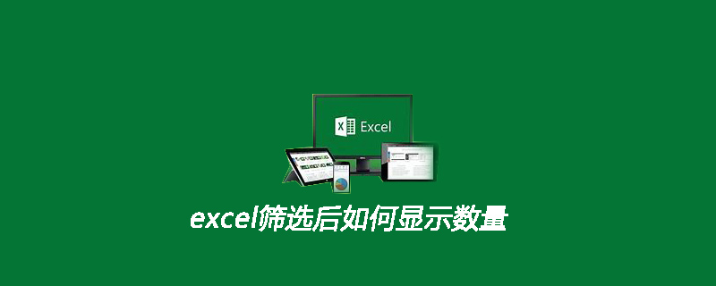 excel筛选后如何显示数量