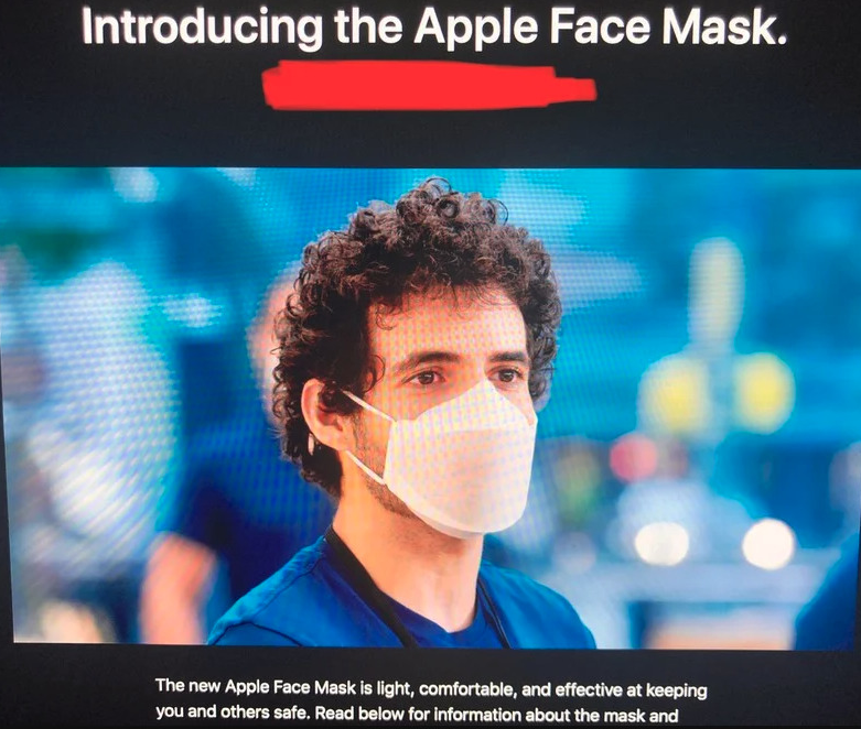 苹果研制出了两款新口罩 其中一款还是医用级别的透明口罩