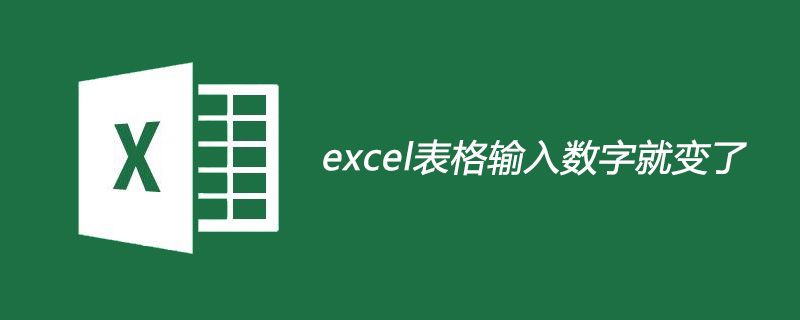 excel表格输入数字就变了怎么回事