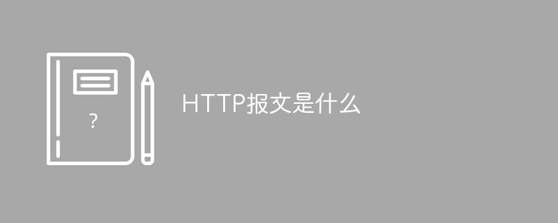 HTTP报文是什么