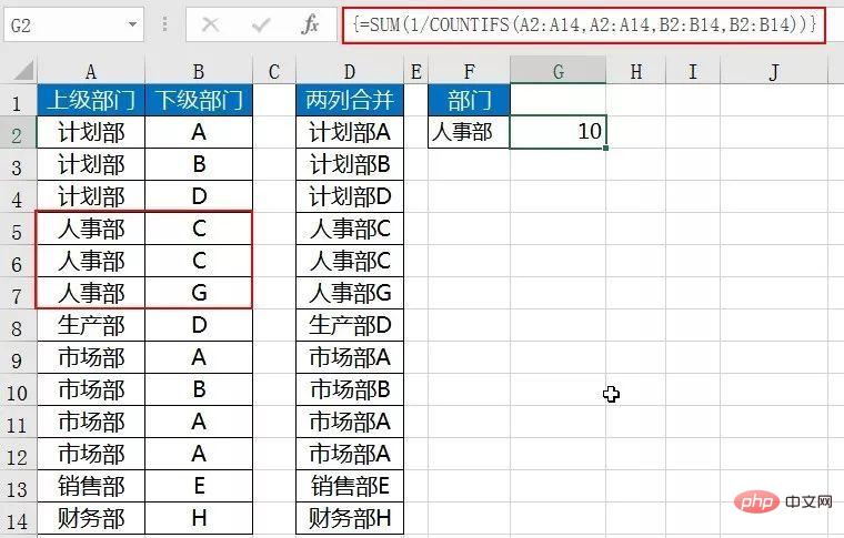 EXCEL多条件不重复计数函数是什么