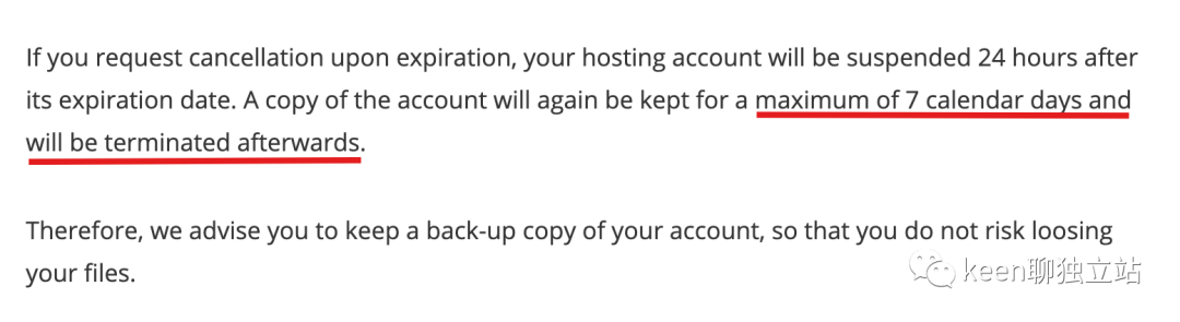 做独立站购买了服务器，千万要记得续费啊