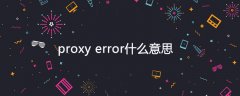 proxy error是什么意思