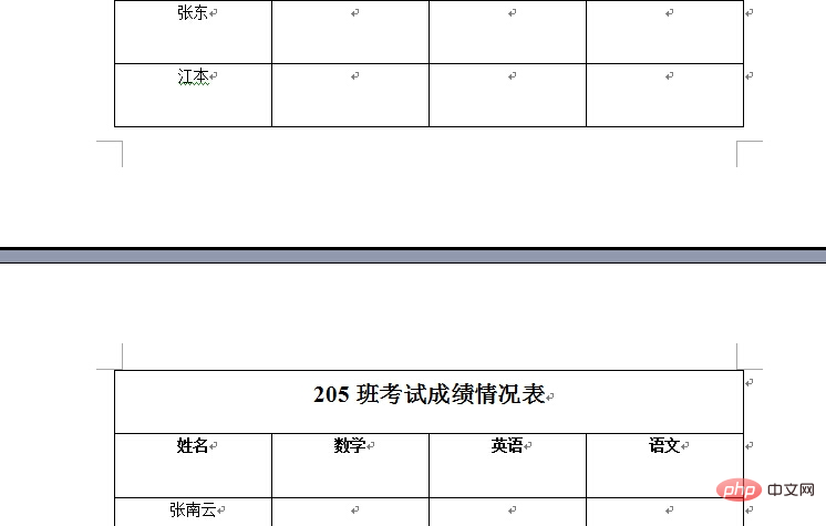 word表格中的表头如何在每页重复显示