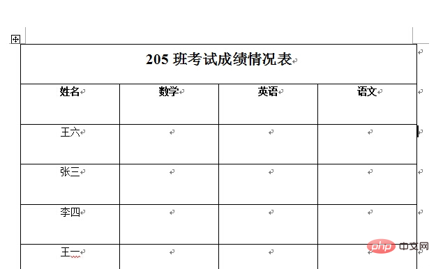 word表格中的表头如何在每页重复显示